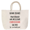 Sac Fête des Mères Mamie Famille Idée Cadeau anniversaire Noël Travail Boulot Métier Départ Retraite Collègue Femme cabas shopping plage