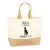 Sac Jute Fête des Mères Fêtes des Pères Mamie Papi Famille Idée Cadeau anniversaire Noël Travail Boulot Métier Départ Retraite Collègue Femme Homme