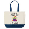 Sac de shopping bleu J'peux pas Cirque