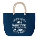 Sac de plage Bleu anse corde Elsa Déesse Légende