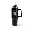 Mug isotherme Noir Maths Einstein J'peux pas