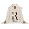 Sac à dos avec pochette Rolande Lettre Fleur