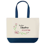Sac de shopping bleu Éducatrice d'exception