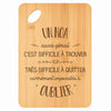 Planche bambou gravée personnalisée homme idée cadeau Fête des Pères apéro 30×20 prénom cuisine plateau fromage anniversaire noel papa papi 