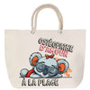 Sac Fête des Mères Mamie Famille Idée Cadeau anniversaire Noël Travail Boulot Métier Départ Retraite Collègue Femme cabas shopping plage