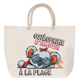 Sac Fête des Mères Mamie Famille Idée Cadeau anniversaire Noël Travail Boulot Métier Départ Retraite Collègue Femme cabas shopping plage