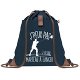 sac a dos bleu coton recycle avec pochette idee cadeau originale pour collegue ami prof ou membre de la famille cadeau mixte noel anniversaire secret santa ou depart au travail sac leger pratique et ecologique design breton moderne