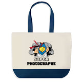 Sac de shopping bleu Super Photographe