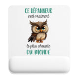 Tapis de souris ergonomique avec repose-poignet, accessoire bureau pour femme et homme, fête des pères, cadeau pas cher, idée cadeau fête des mères, secret santa, départ à la retraite, télétravail et gaming