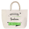 Sac Fête des Mères Mamie Famille Idée Cadeau anniversaire Noël Travail Boulot Métier Départ Retraite Collègue Femme cabas shopping plage
