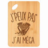 Planche bambou gravée personnalisée femme homme idée cadeau Fête des Mères Fête des Pères apéro papa maman prénom cuisine plateau fromage