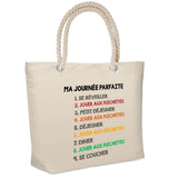 Sac Fête des Mères Fete des Pères Papi Mamie Famille Cadeau anniversaire Noël Travail Boulot Métier Retraite Collègue Femme Homme Cabas