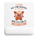 Tapis de souris ergonomique avec repose-poignet, accessoire bureau pour femme et homme, fête des pères, cadeau pas cher, idée cadeau fête des mères, secret santa, départ à la retraite, télétravail et gaming