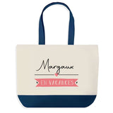 Sac de shopping bleu Margaux en Vacances