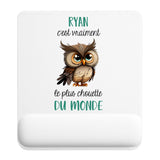 Tapis de souris ergonomique avec repose-poignet, accessoire bureau pour femme et homme, fête des pères, cadeau pas cher, idée cadeau fête des mères, secret santa, départ à la retraite, télétravail et gaming