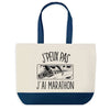 Sac de shopping bleu J'peux pas Marathon
