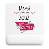 Tapis de souris ergonomique avec repose-poignet, accessoire bureau pour femme et homme, fête des pères, cadeau pas cher, idée cadeau fête des mères, secret santa, départ à la retraite, télétravail et gaming