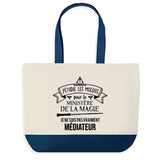 Sac de shopping bleu Médiateur Ministère de la Magie