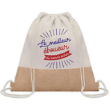 Sac Fête des Pères Papi Papa Cadeau anniversaire Noël Travail Boulot Métier Départ Retraite Collègue Homme cabas shopping plage
