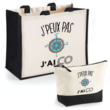 Cabas homme ou femme sac plage ou shopping tote bag pochette trousse Idée cadeau original pour anniversaire Noël travail départ retraite collègue famille fete des mères fetes des pères papa maman mamie papi