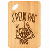 Planche bambou gravée personnalisée femme homme idée cadeau Fête des Mères Fête des Pères apéro papa maman prénom cuisine plateau fromage