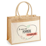Sac Fête des Mères Mamie MAman Soeur Femme Famille Idée Cadeau anniversaire Noël Travail Boulot Métier Départ Retraite Collègue Femme cabas shopping plage