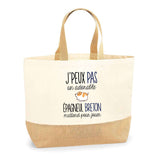 Sac Jute Fête des Mères Fêtes des Pères Mamie Papi Famille Idée Cadeau anniversaire Noël Travail Boulot Métier Départ Retraite Collègue Femme Homme