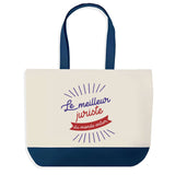 Sac de shopping bleu Juriste Meilleur du Monde