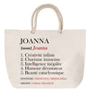 Sac Fête des Mères Mamie Famille Idée Cadeau anniversaire Noël Travail Boulot Métier Départ Retraite Collègue Femme cabas shopping plage