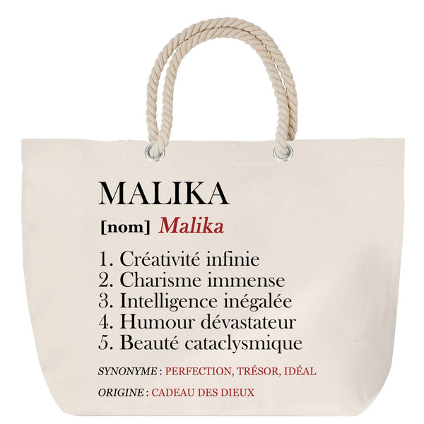 Sac Fête des Mères Mamie Famille Idée Cadeau anniversaire Noël Travail Boulot Métier Départ Retraite Collègue Femme cabas shopping plage