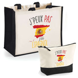Cabas homme ou femme sac plage ou shopping tote bag pochette trousse Idée cadeau original pour anniversaire Noël travail départ retraite collègue famille fete des mères fetes des pères papa maman mamie papi