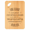 Planche bambou gravée personnalisée femme idée cadeau Fête des Mères apéro 30×20 prénom cuisine plateau fromage anniversaire noel maman mamie