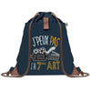 sac a dos bleu coton recycle avec pochette idee cadeau originale pour collegue ami prof ou membre de la famille cadeau mixte noel anniversaire secret santa ou depart au travail sac leger pratique et ecologique design breton moderne