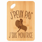 Planche bambou gravée personnalisée femme idée cadeau Fête des Mères apéro 30×20 prénom cuisine plateau fromage anniversaire noel maman mamie