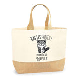 Sac Jute Fête des Mères Fêtes des Pères Mamie Papi Famille Idée Cadeau anniversaire Noël Travail Boulot Métier Départ Retraite Collègue Femme Homme