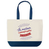 Sac de shopping bleu Iconographe Meilleur du Monde