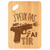 Planche bambou gravée personnalisée femme homme idée cadeau Fête des Mères Fête des Pères apéro papa maman prénom cuisine plateau fromage