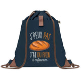 sac a dos bleu coton recycle avec pochette idee cadeau originale pour collegue ami prof ou membre de la famille cadeau mixte noel anniversaire secret santa ou depart au travail sac leger pratique et ecologique design breton moderne