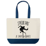 Sac de shopping bleu J'peux pas Saute de Haies