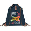 sac a dos bleu coton recycle avec pochette idee cadeau originale pour collegue ami prof ou membre de la famille cadeau mixte noel anniversaire secret santa ou depart au travail sac leger pratique et ecologique design breton moderne