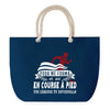 Sac de plage Bleu anse corde Course à Pied Légende Humour Geek