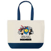 Sac de shopping bleu Super Mamour
