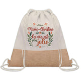 Sac Fête des Mères Mamie Famille Idée Cadeau anniversaire Noël Travail Boulot Métier Départ Retraite Collègue Femme cabas shopping plage