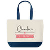 Sac de shopping bleu Charlie en Vacances