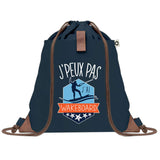 sac a dos bleu coton recycle avec pochette idee cadeau originale pour collegue ami prof ou membre de la famille cadeau mixte noel anniversaire secret santa ou depart au travail sac leger pratique et ecologique design breton moderne