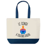 Sac de shopping bleu Coach c'est la Vie