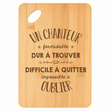 Planche bambou gravée personnalisée homme idée cadeau Fête des Pères apéro 30×20 prénom cuisine plateau fromage anniversaire noel papa papi 