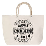 Sac Fête des Mères Mamie Famille Idée Cadeau anniversaire Noël Travail Boulot Métier Départ Retraite Collègue Femme cabas shopping plage