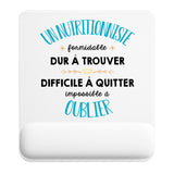 Tapis de souris ergonomique avec repose-poignet, accessoire bureau pour femme et homme, fête des pères, cadeau pas cher, idée cadeau fête des mères, secret santa, départ à la retraite, télétravail et gaming