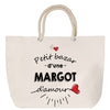 Sac Fête des Mères Mamie Famille Idée Cadeau anniversaire Noël Travail Boulot Métier Départ Retraite Collègue Femme cabas shopping plage